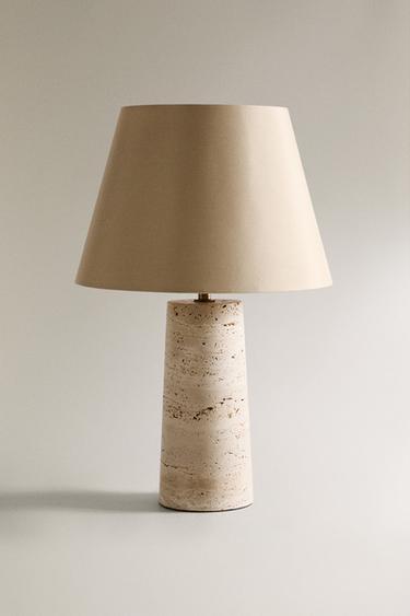MARBLE TABLE LAMP - Light beige by Zara - Image 0