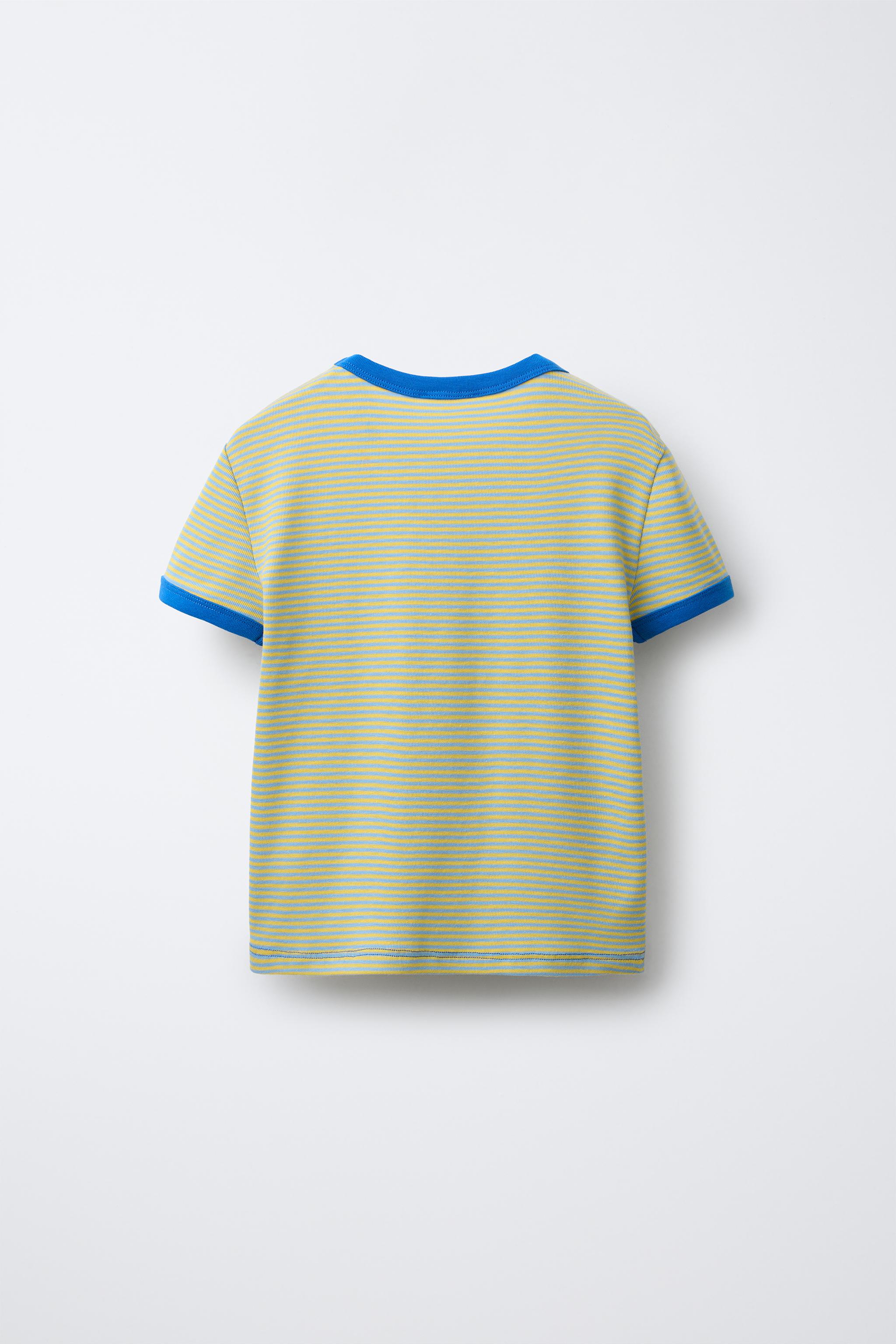 Tシャツ・カットソー MIMTHEWARDROBE SOFT TERRY STRIPED T-SHIRT KS1279 STRIPED T-SHIRT - Khaki | ZARA United States