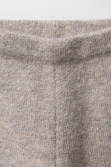 PANTALON DE JOGGING EN MAILLE - Beige clair de Zara - Image 2