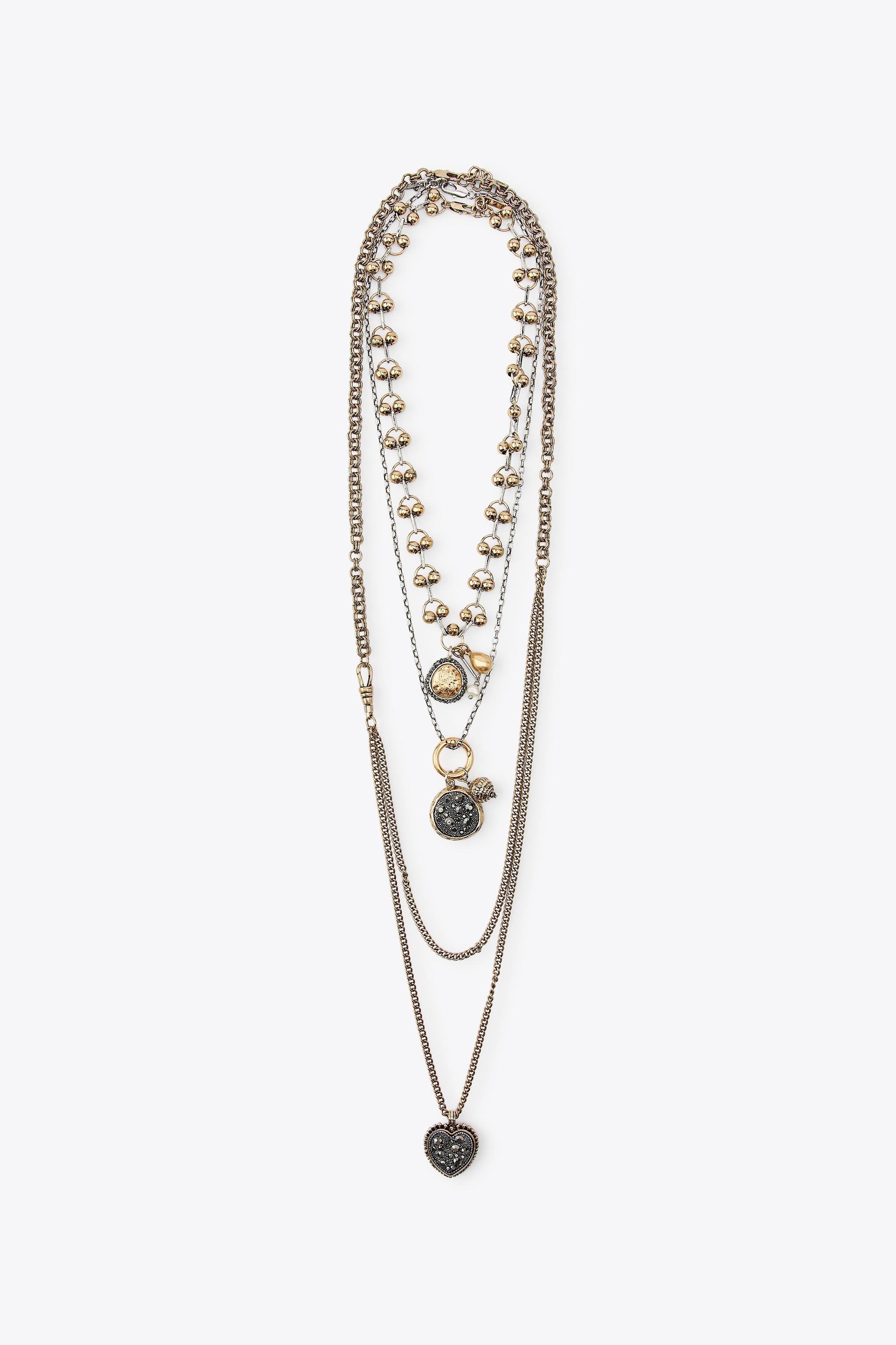 ★ドイツ発*ZARA*新作*メタリックスフィアビーズネックレス/GS★ ネックレス – レディース | ZARA 日本