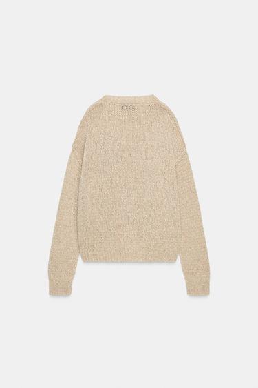 Haut/pull Marron Brodé Evans – Taille 22-24 – Viscose/coton, Manches Longues – Neuf Avec étiquettes