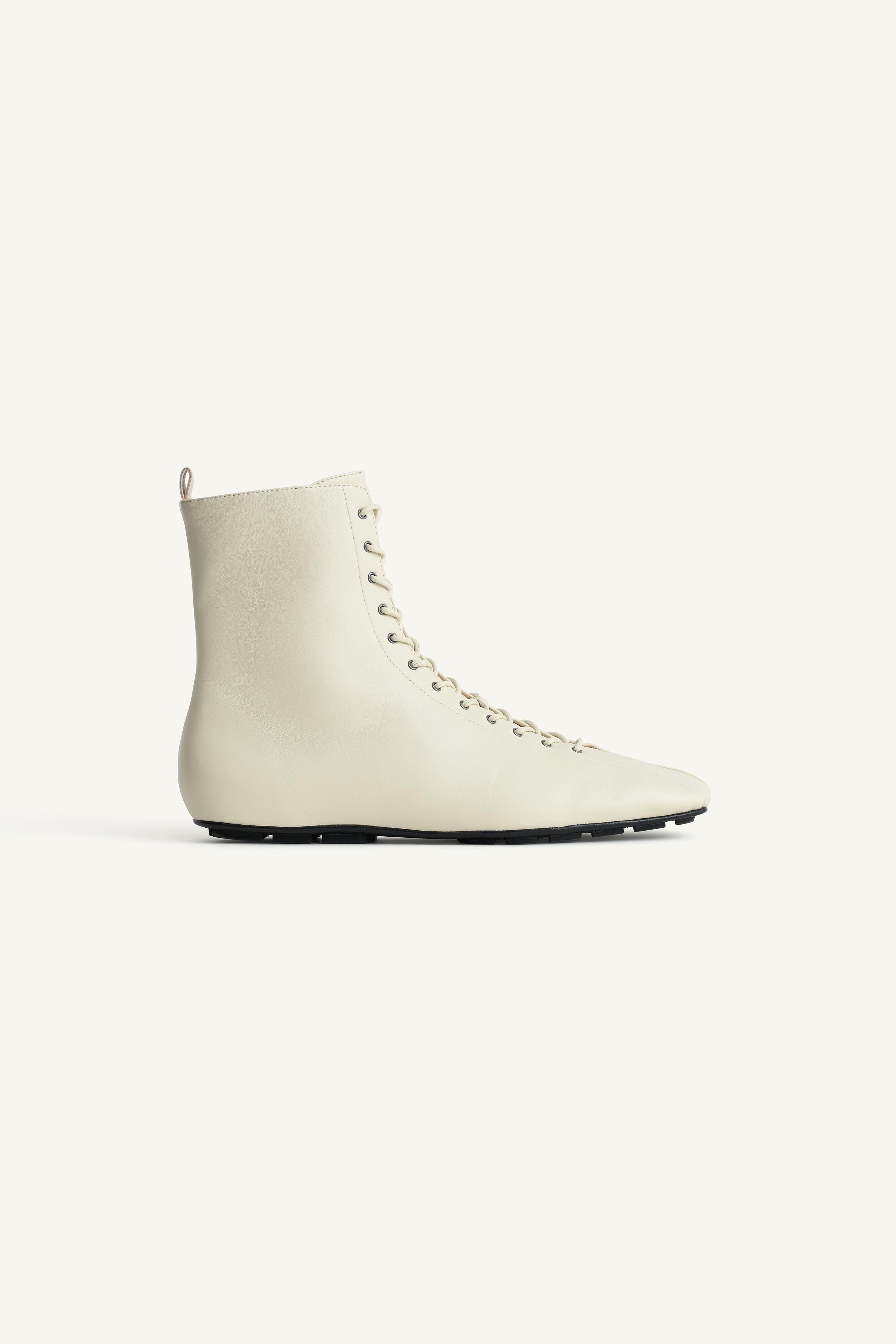 LTHR FLT NKL BTS 16 - Off White | ZARA United States