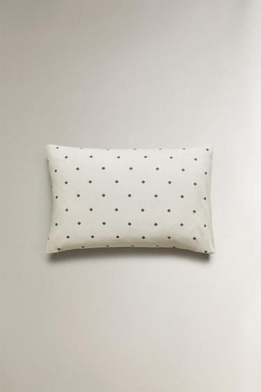 FLORAL PRINT PILLOWCASE - Oyster-white by Zara - Image 3