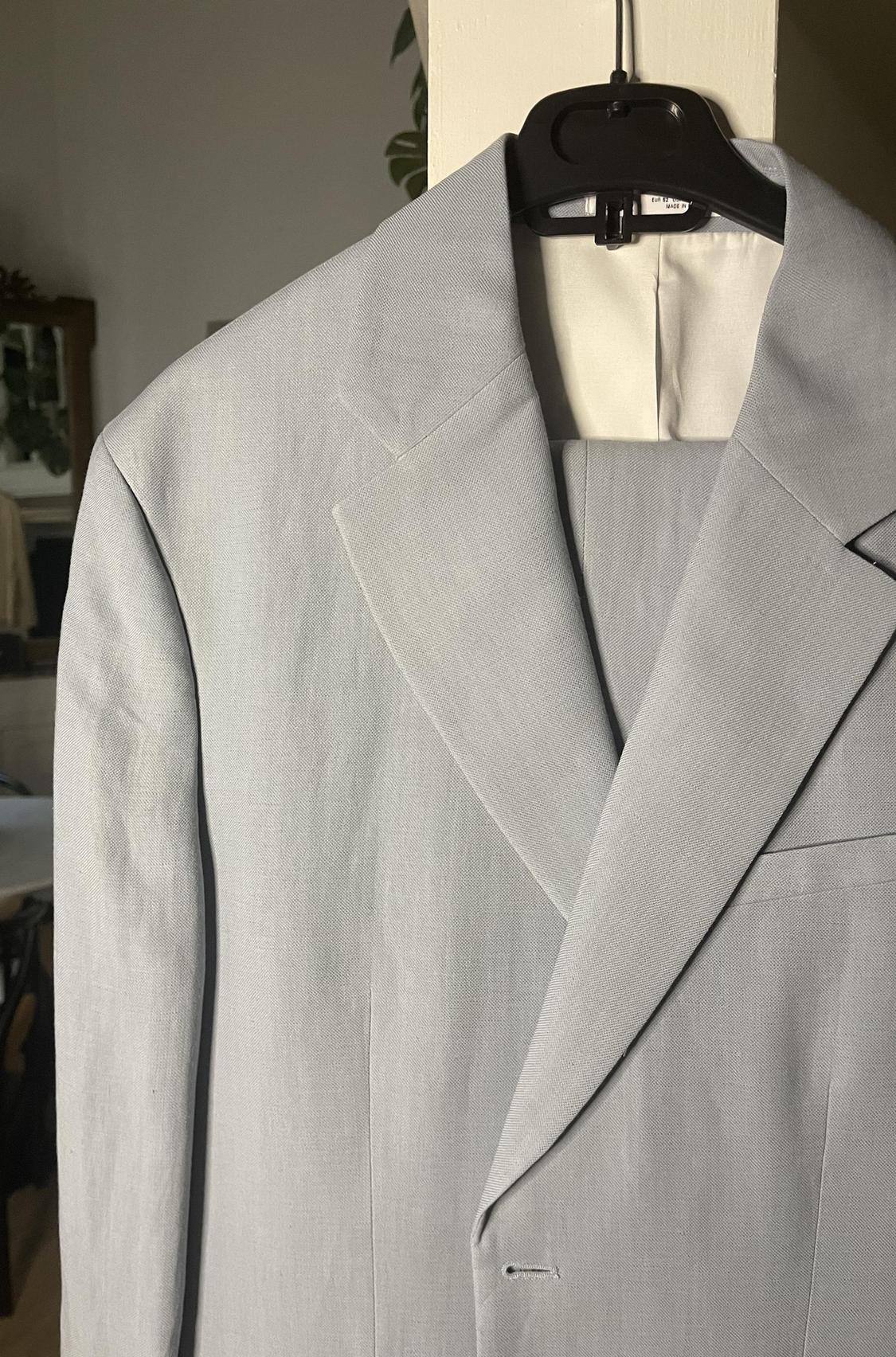 BLAZER EN LIN BLEU CIEL - Image 2