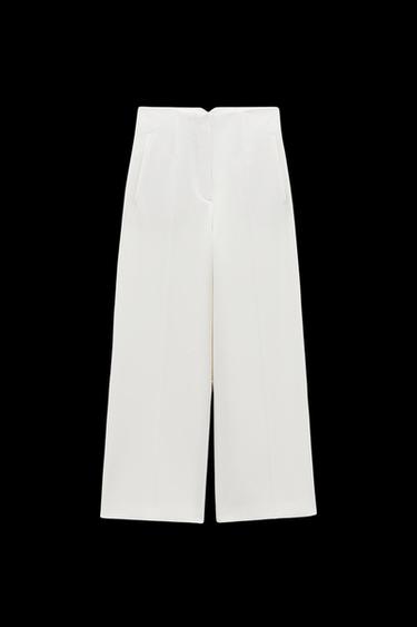 CULOTTE MIT HOHEM BUND - Cremefarben von Zara - Bild 0