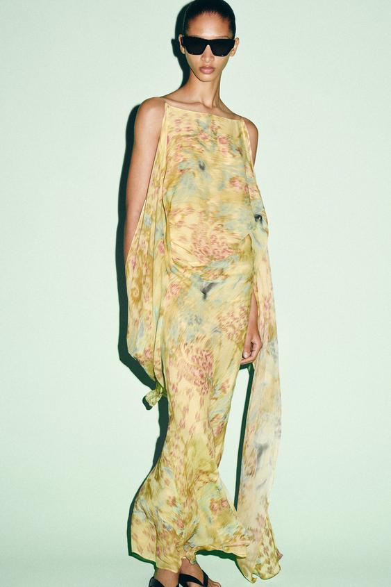 VESTIDO ESTAMPADO LAZADA ZW COLLECTION - Multicolor de Zara - Imagen 0