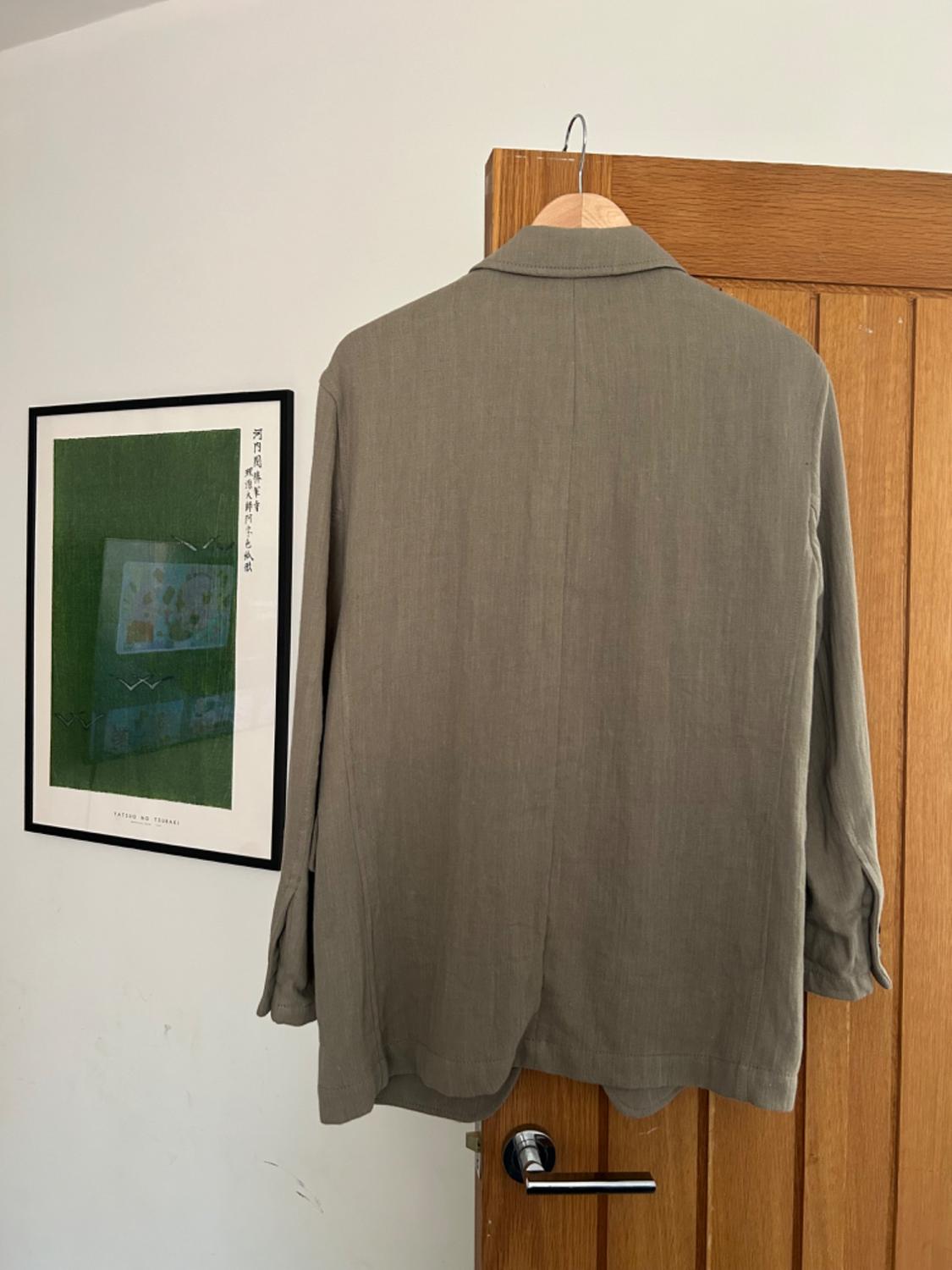 STRAIGHT LINEN-BLEND BLAZER - Image 2