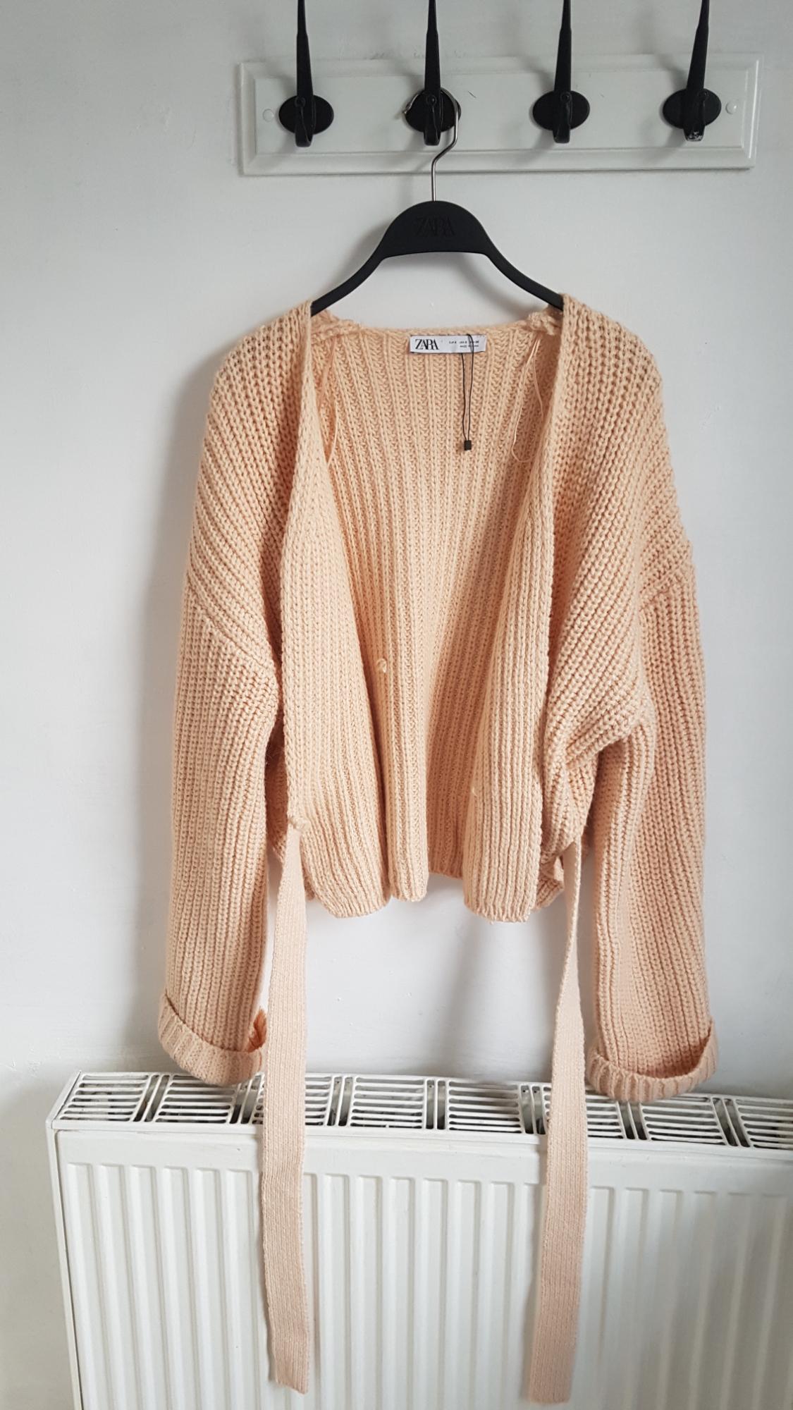 CROSSOVER CARDIGAN WITH TIE DETAIL - Image 6