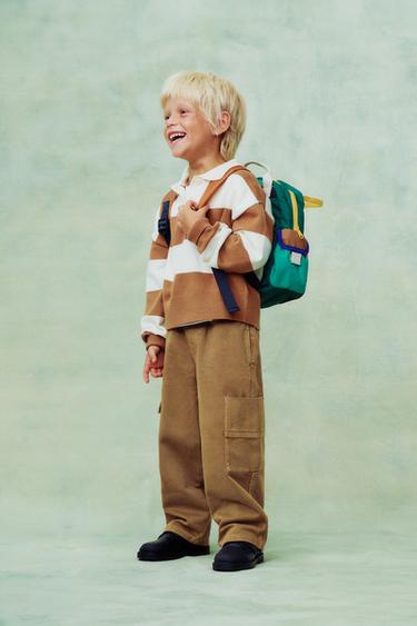 Zara MULTICOLOR BACKPACK - Green