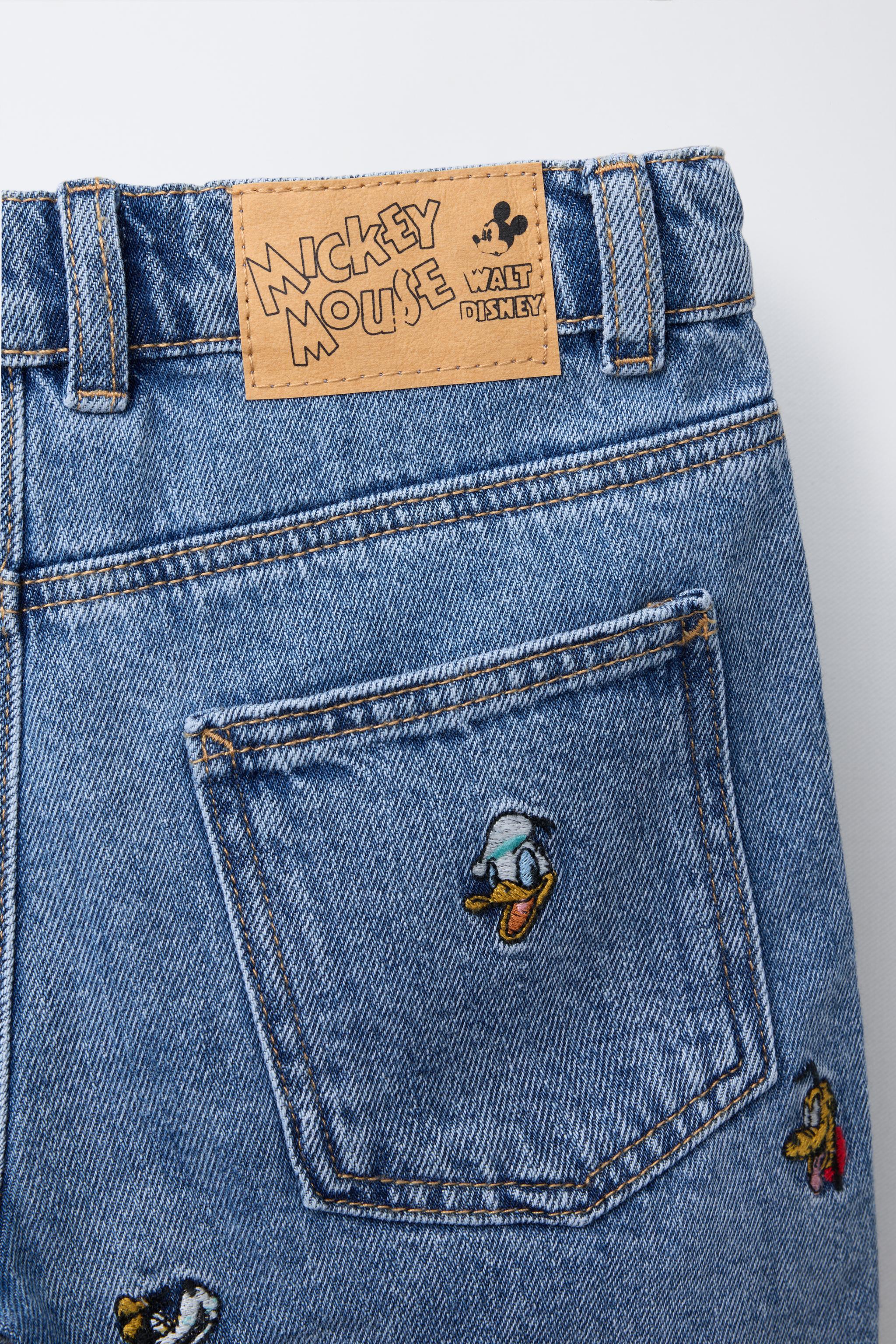 ZARA ザラ ディズニー ミッキー デニム ワッペン Disney ZARA ザラ ディズニー ミッキー デニム ワッペン Disney デニム