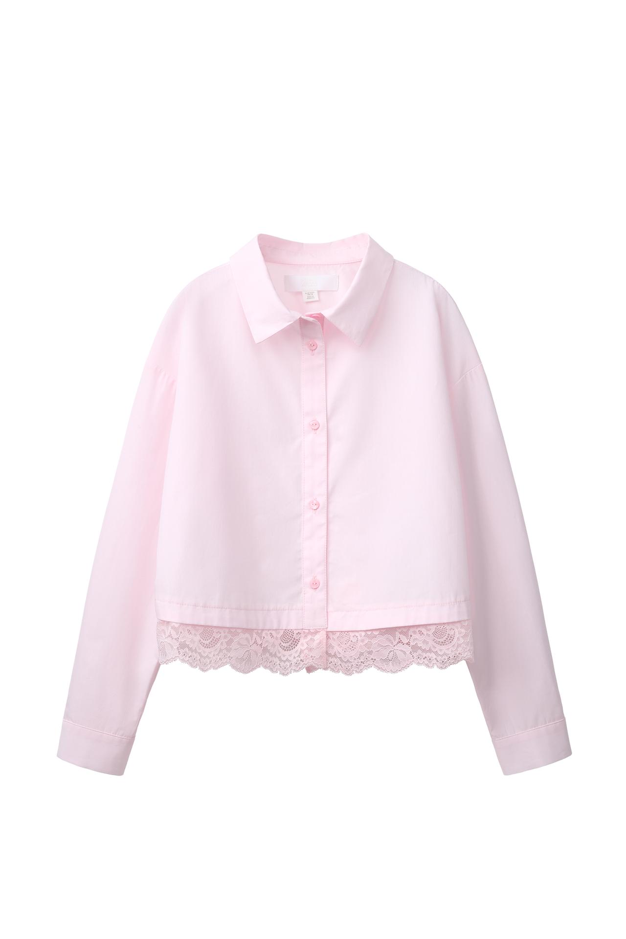 LACE DETAIL SHIRT