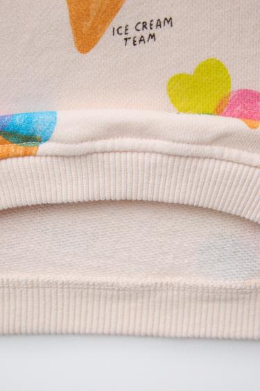 ICE CREAM PRINT SWEATSHIRT - Pink by Zara - Image 3