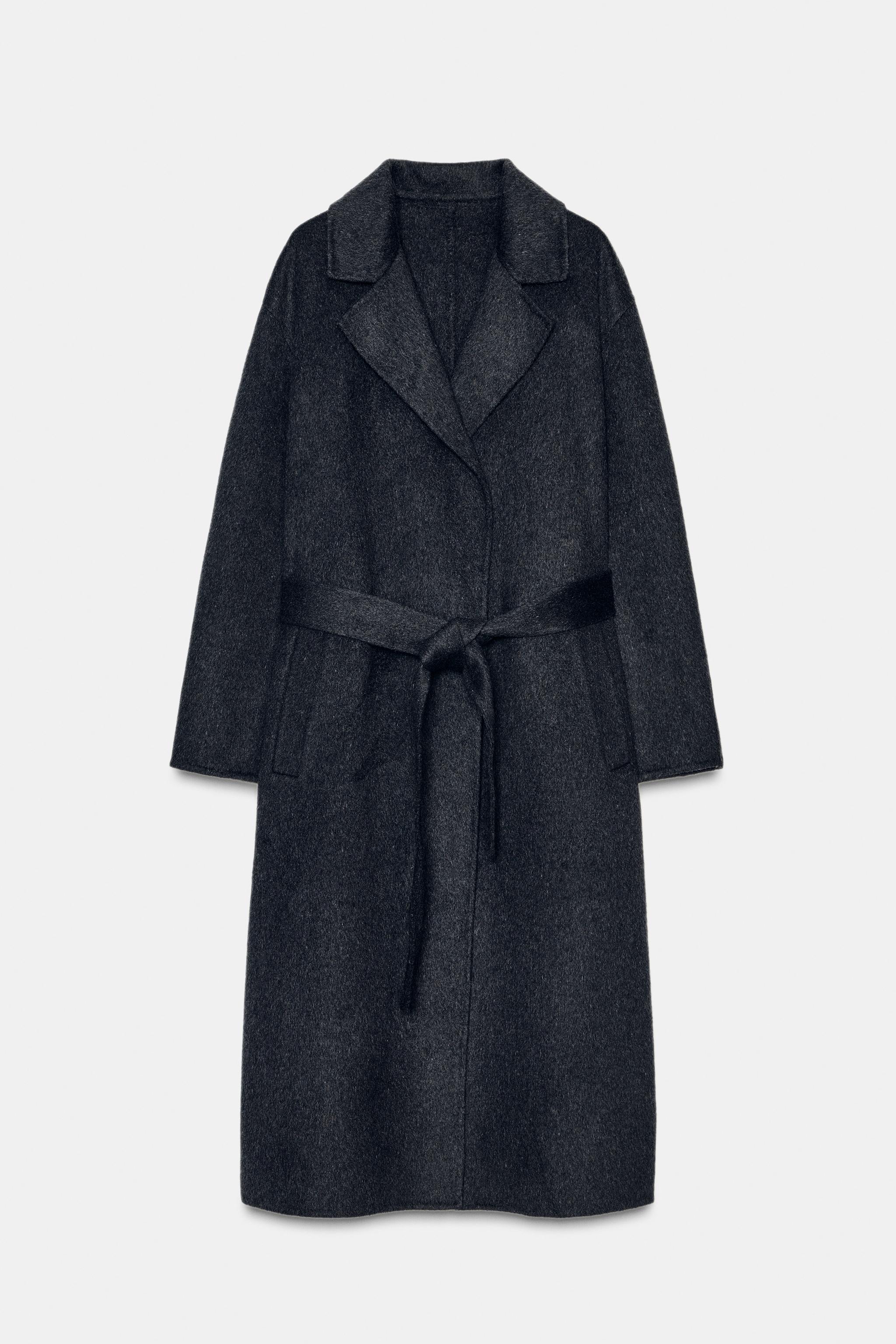 LONG WOOL COAT WITH BELT