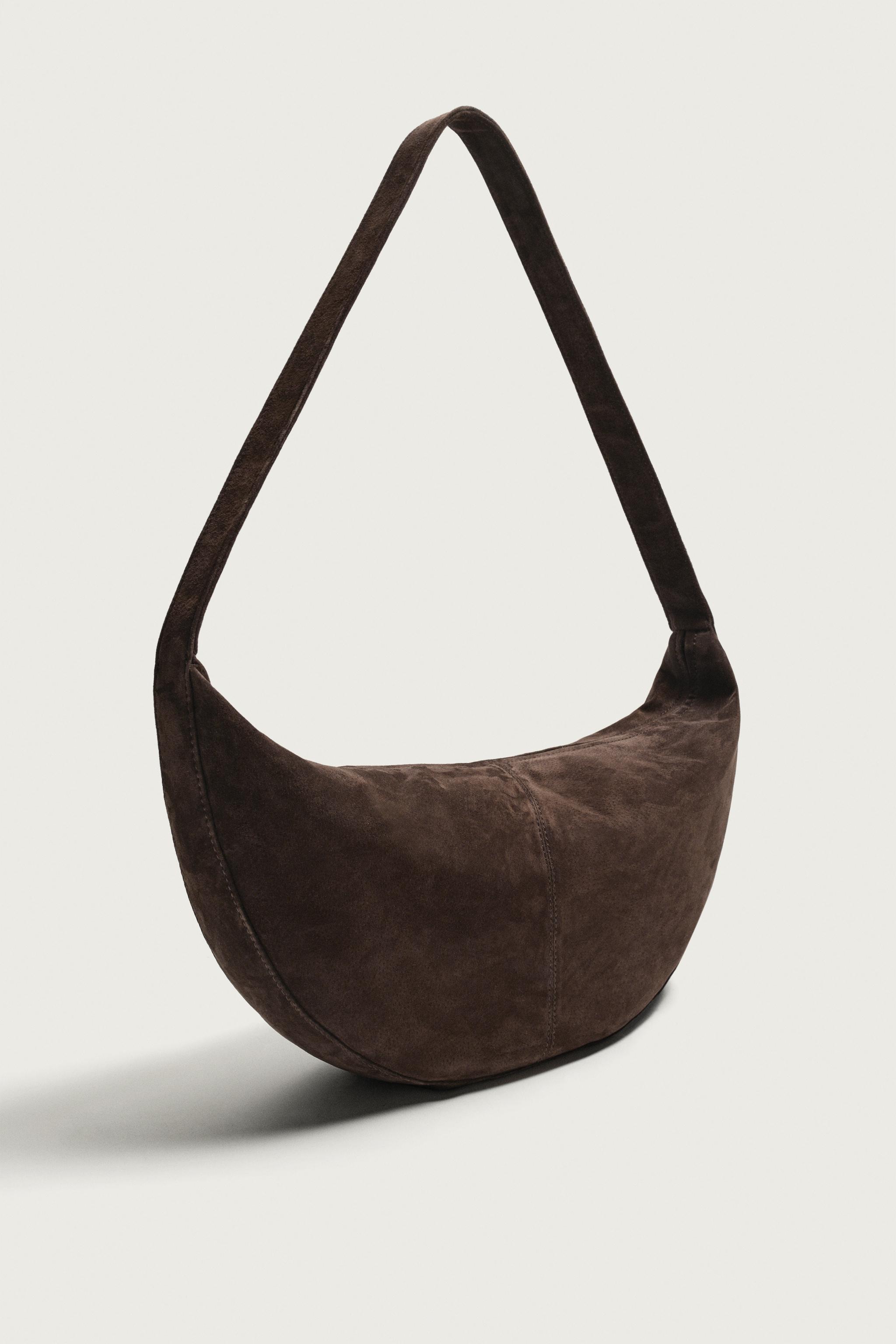 LEATHER SHOULDER BAG — Brown (alternate view)