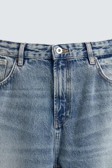 RIPPED FLARE FIT JEANS - Mid-blue by Zara - Image 8