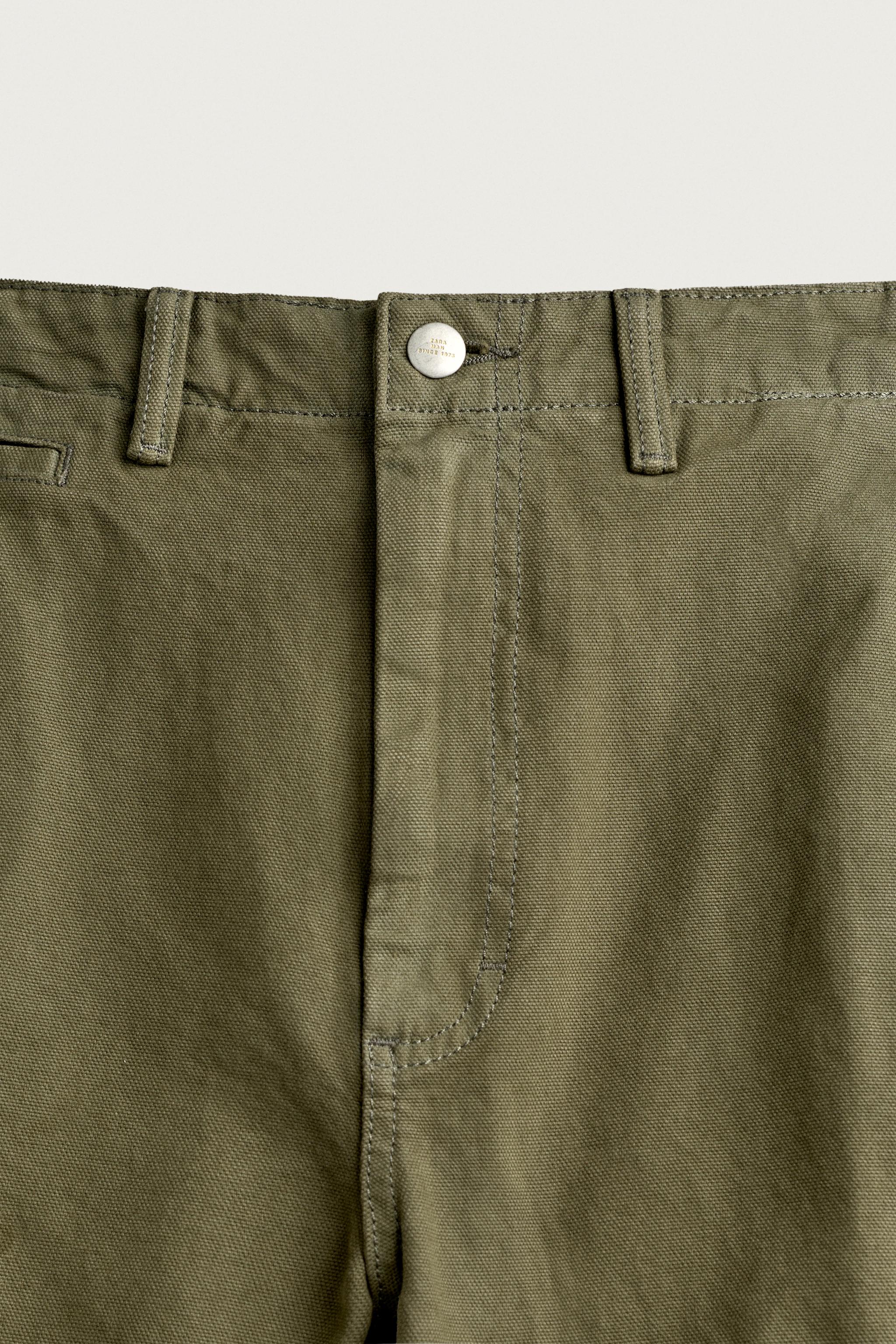 Мужские шорты Zara RELAXED FIT CARGO BERMUDA SHORTS — фото 9