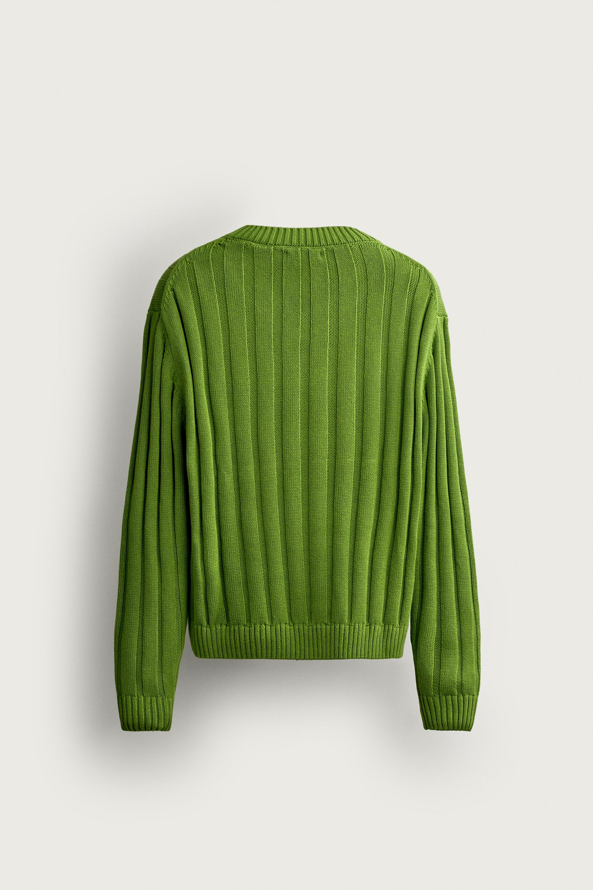 RELAXED FIT RIBBED JUMPER
