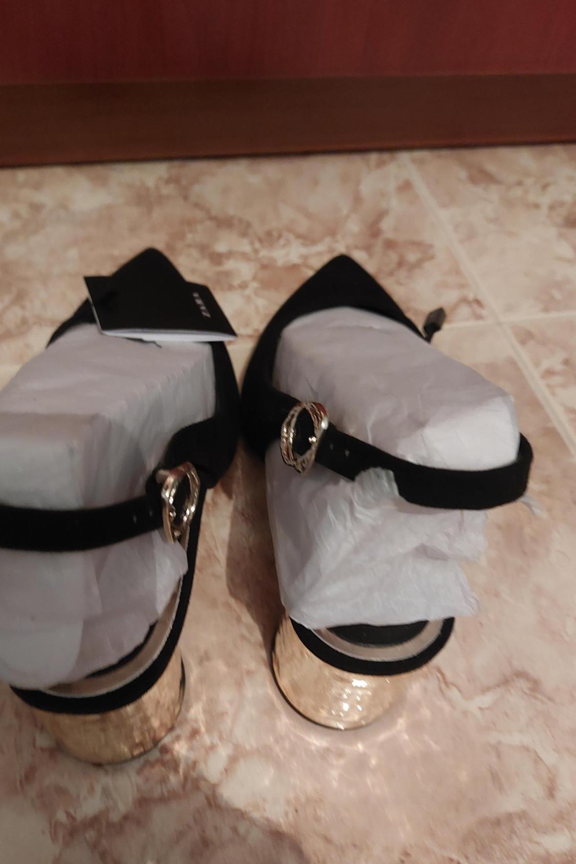 METALLIC HEELED SLINGBACK SHOES