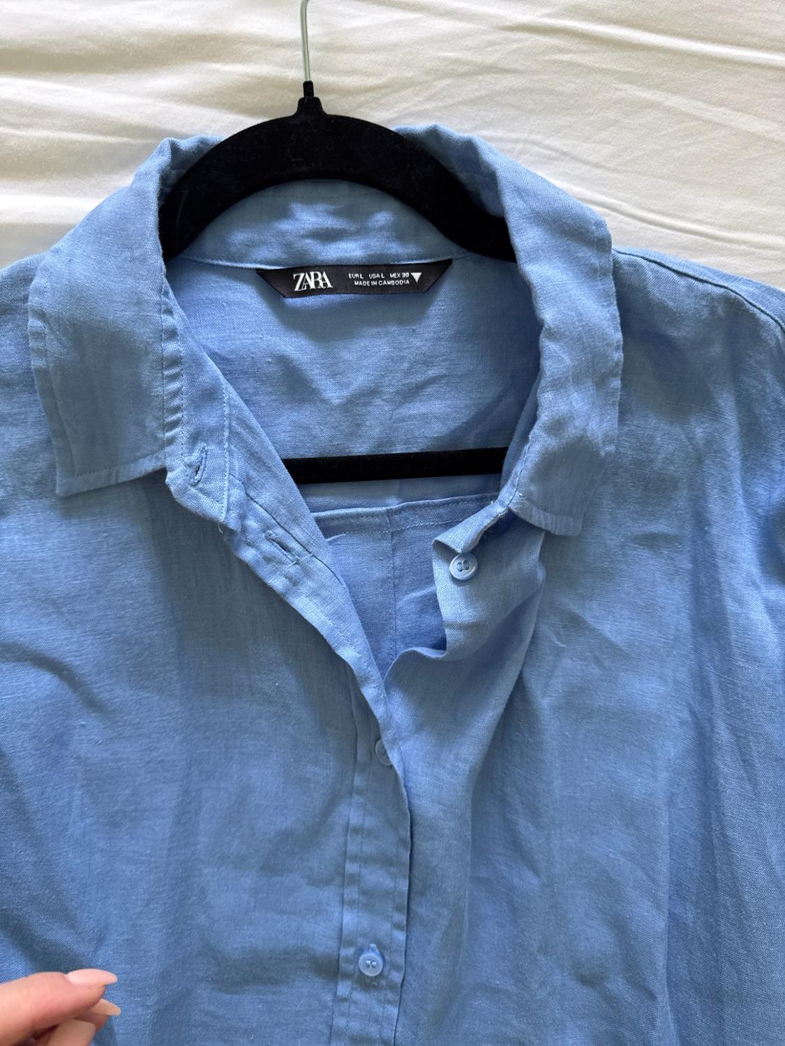 BUTTONED LINEN SHIRT - Image 3