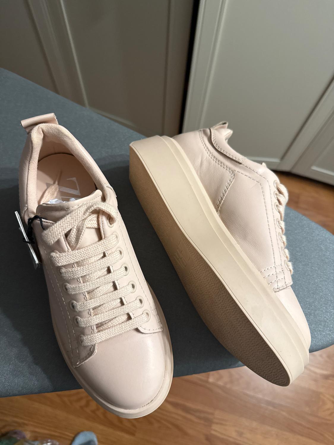 LEATHER PLATFORM SNEAKERS - Image 4