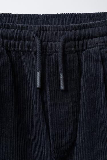 CORDUROY CARGO TROUSERS - Blue by Zara - Image 2