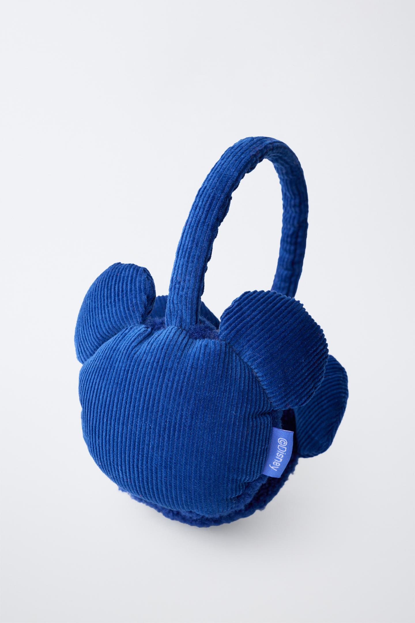 Детские головные уборы Zara Mickey Mouse © Disney Corduroy Earmuffs, цвет: Синий — фото 3