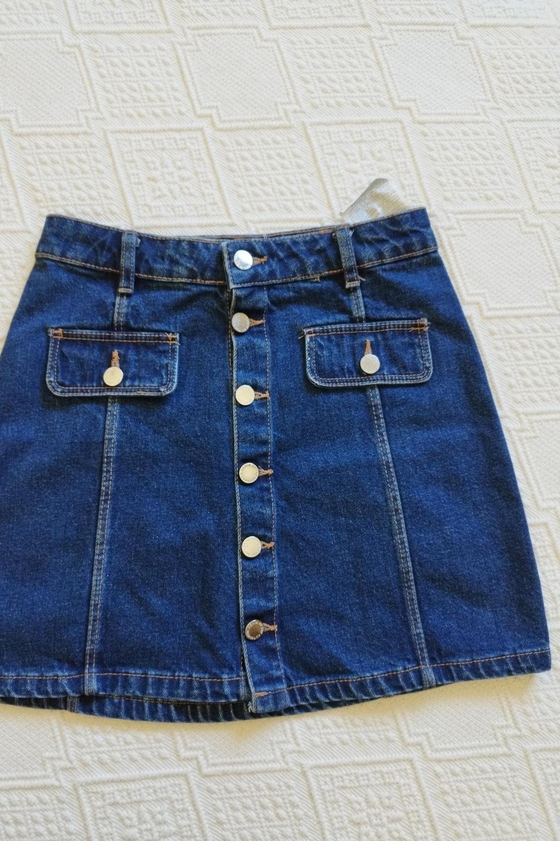 DENIM MINI SKIRT