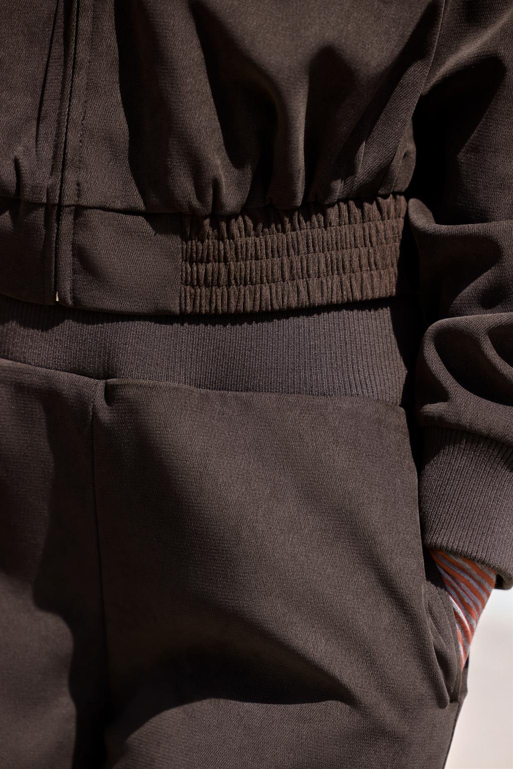 WIDE-LEG TROUSERS WITH RIBBED WAISTBAND