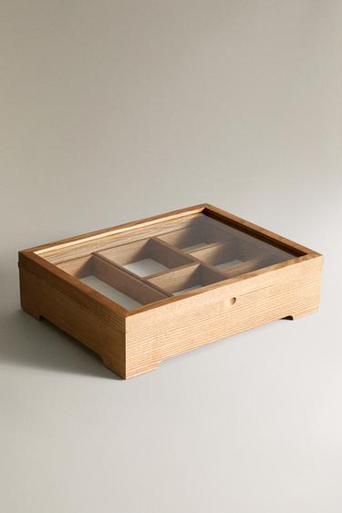 BOÎTE À BIJOUX EN BOIS - Marron de Zara - Image 1
