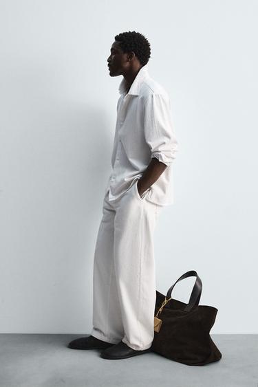 LIGHTWEIGHT DENIM SHIRT LIMITED EDITION - Oyster-white by Zara - Image 3