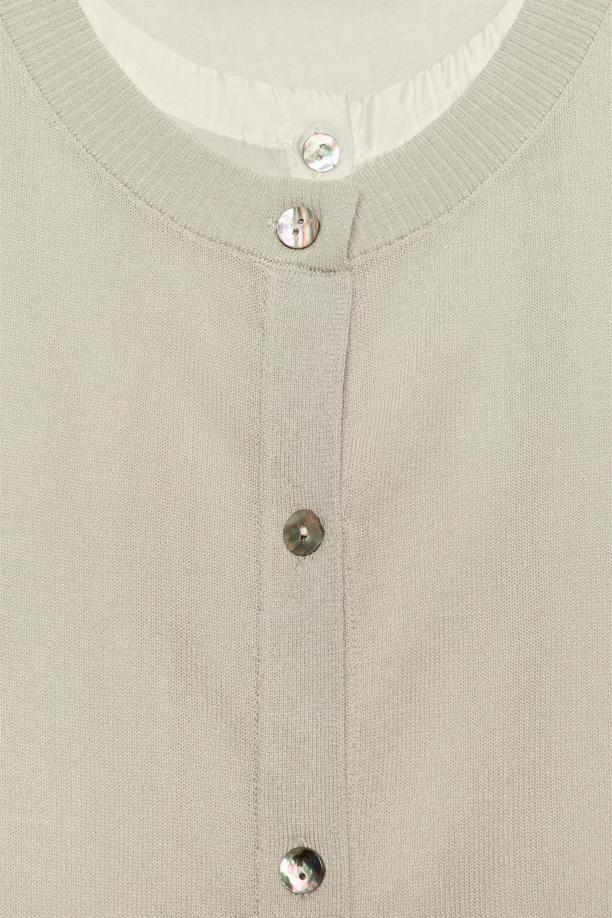 Zara Kombine Triko Ceket görsel 8