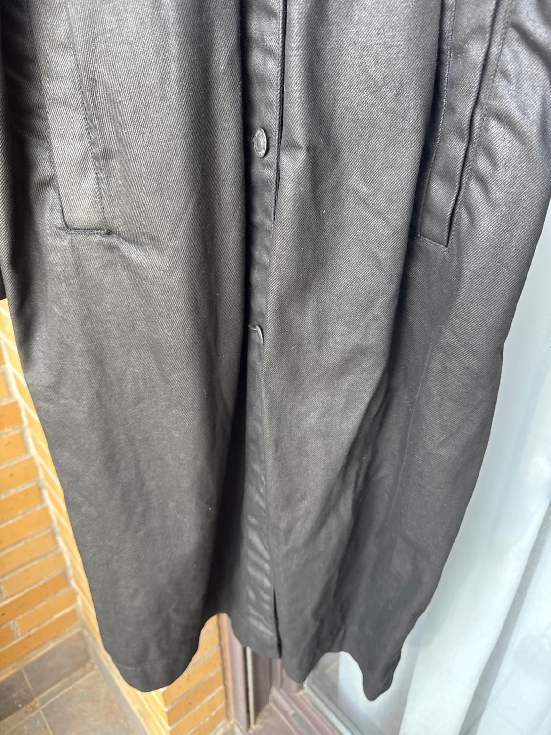 TRF OVERSIZE DENIM COATED TRENCH COAT - Image 8