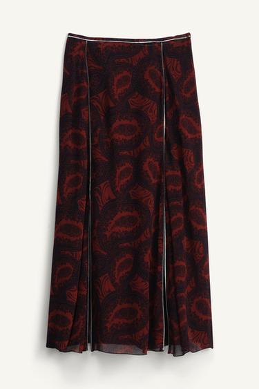 PRINTED MIDI SKIRT - LIMITED EDITION - Printed by Zara - Image 5