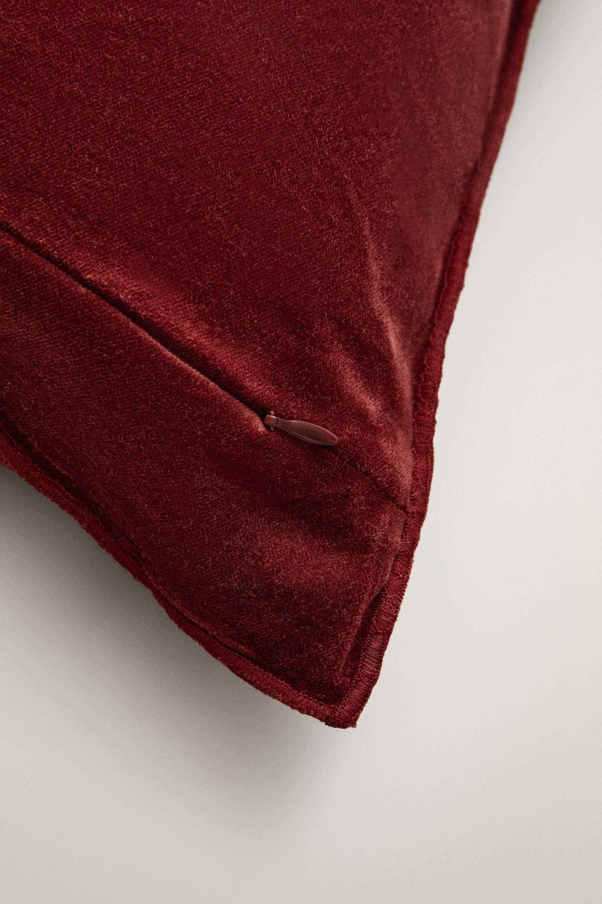 HOUSSE DE COUSSIN VELOURS JACQUARD NOËL