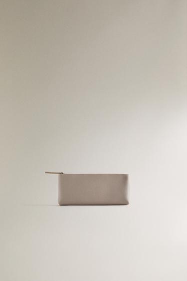 LEATHER STORAGE CASE - Grey by Zara - Image 0