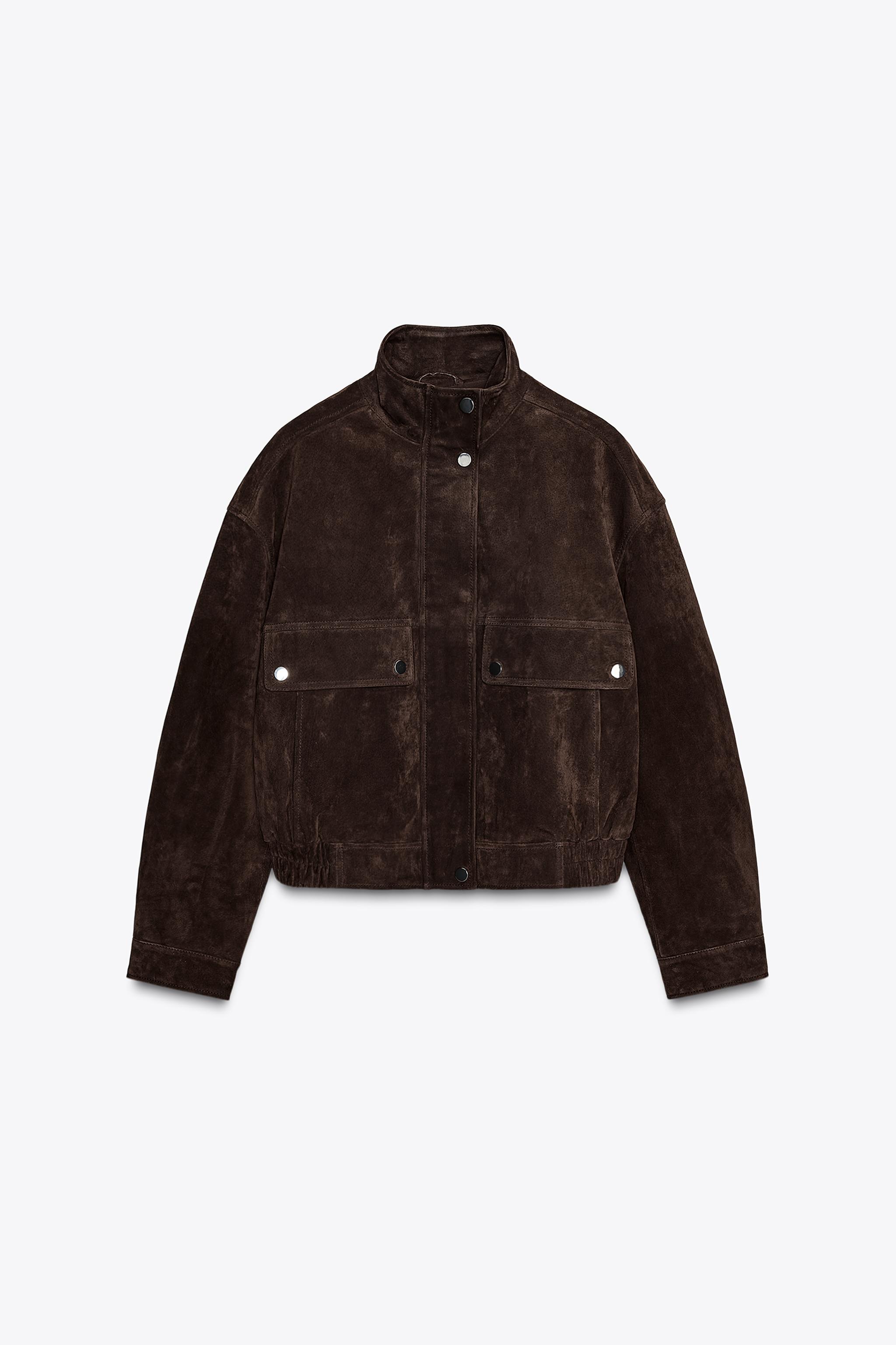 ZARA WOMAN スタッズ付きレザージャケット ジャケット - レディース ライダース | ZARA 日本