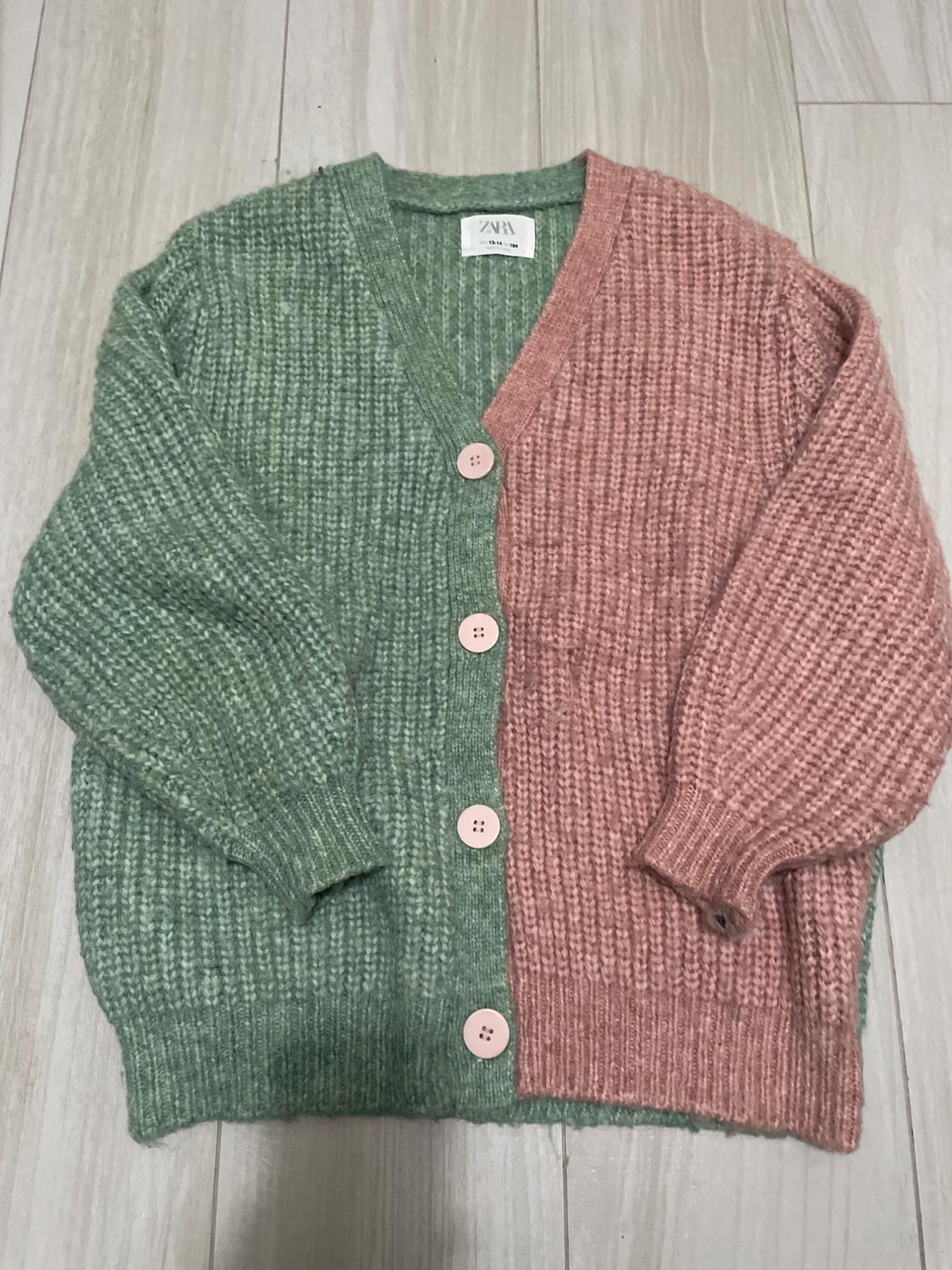 CONTRASTING KNIT CARDIGAN - Image 4