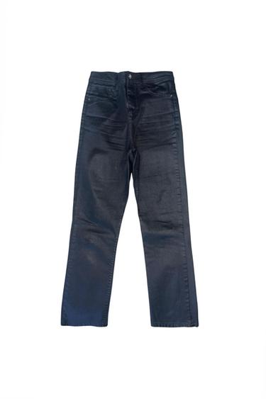 BLACK COATED SKINNY JEANS