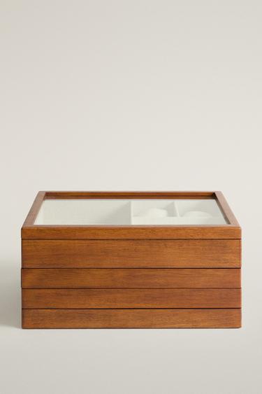 Zara LARGE WOODEN JEWELRY BOX - Brown