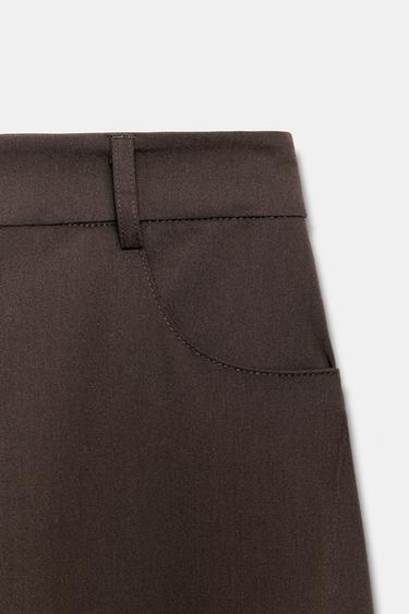 BALLOON TROUSERS - Dark brown by Zara - Image 6