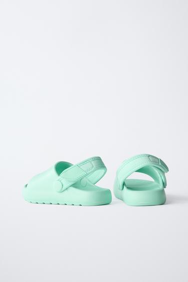 RUBBERISED SLIDERS - Green by Zara - Image 4