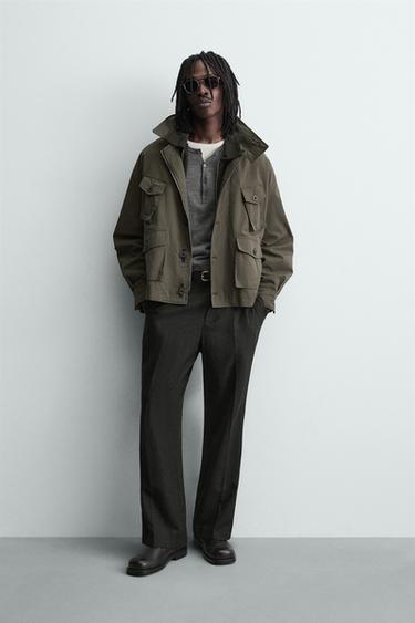 LIGHTWEIGHT JACKET WITH POCKETS - Grey by Zara