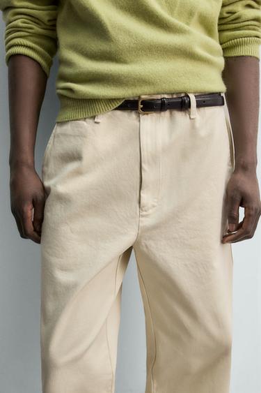 Zaras CHINOS REGULAR FIT - Ljust beige