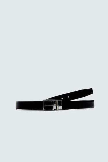 LEATHER BELT - Black by Zara