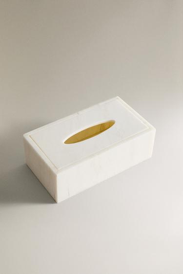 MARBLE TISSUE BOX - White by Zara - Image 1