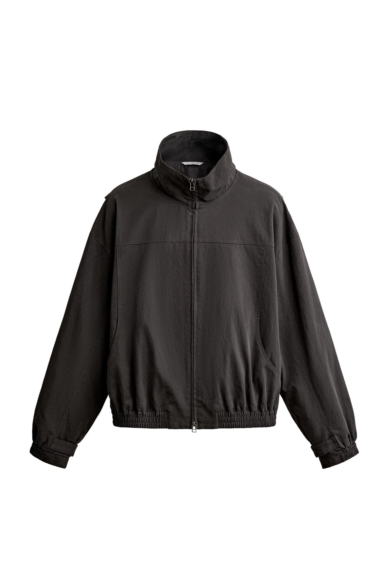 CROPPED FIT ELBOW PATCH JACKET