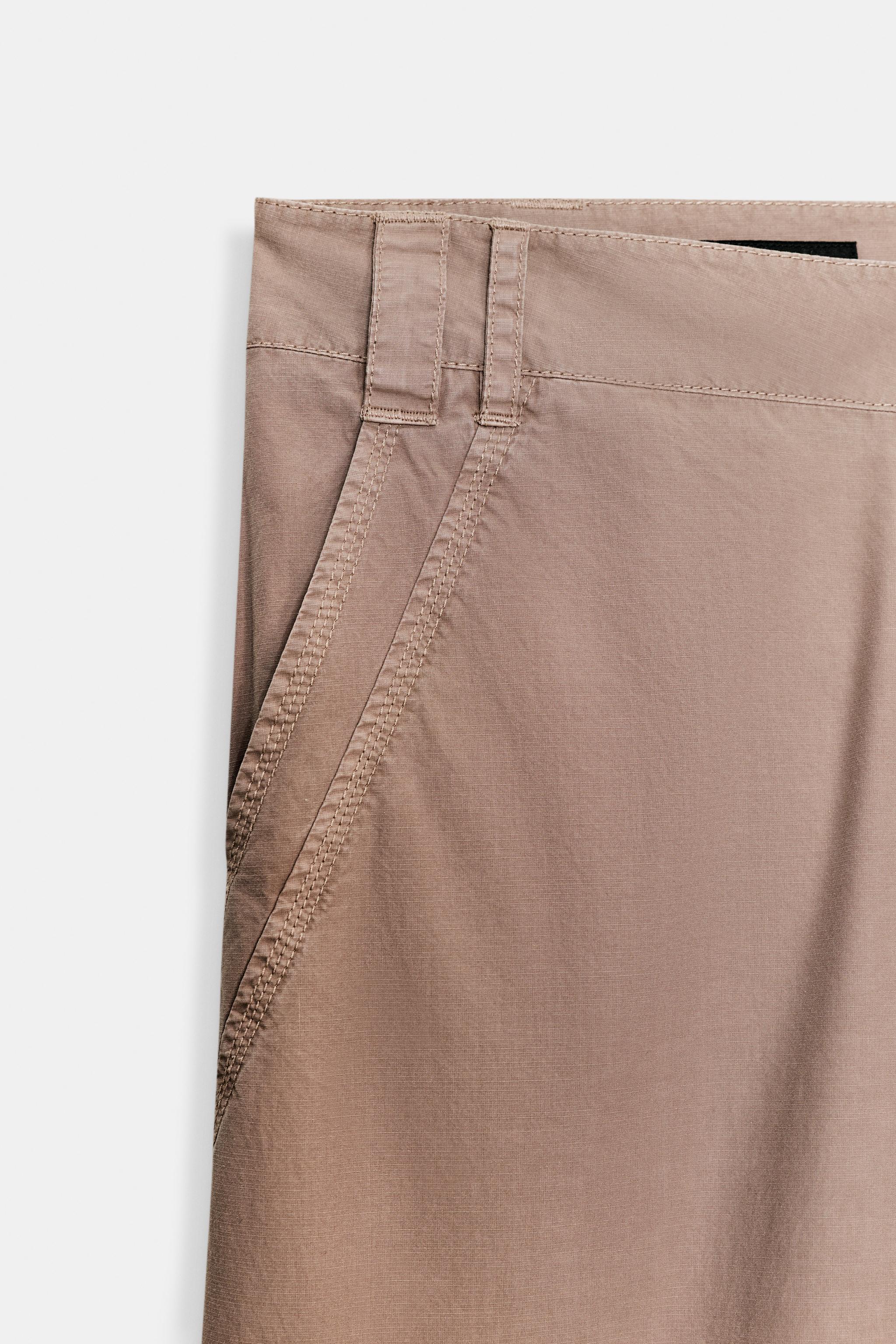 GATHERED STRAIGHT LEG PANTS