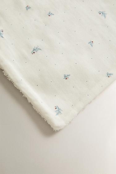 FLORAL BABY TOWEL - Ecru by Zara - Image 2