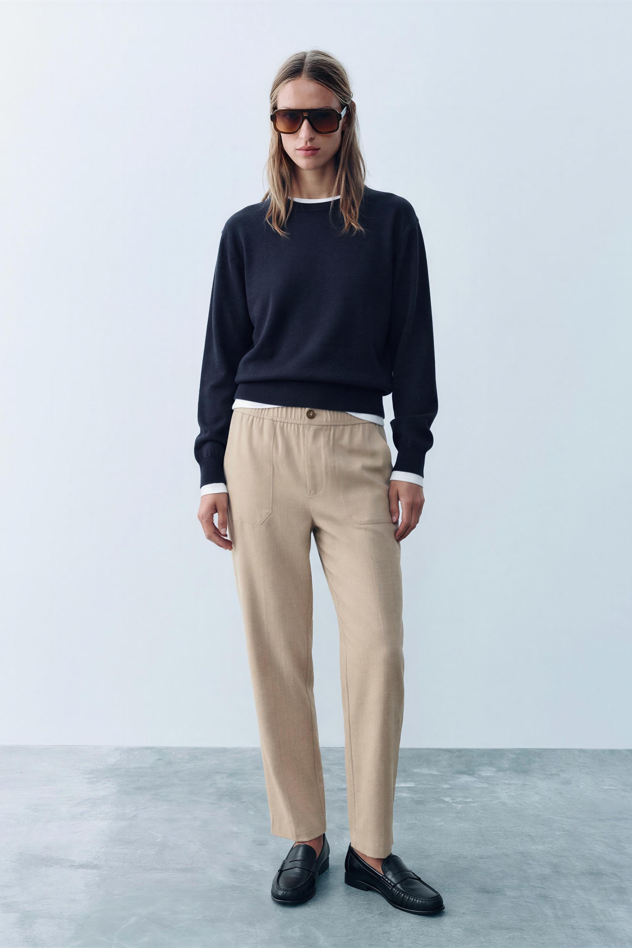 ELASTIC-WAIST PANTS