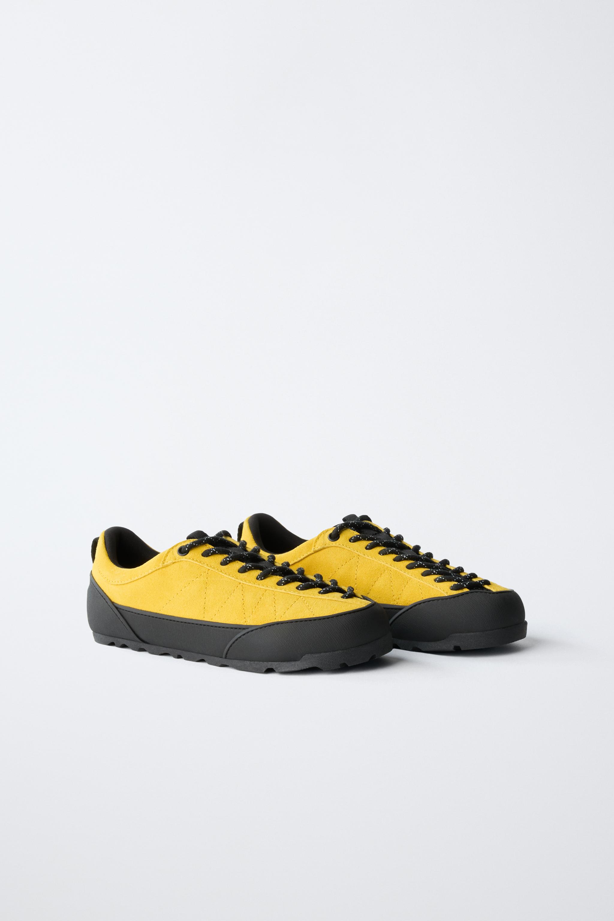 CONTRAST SNEAKERS — Yellow